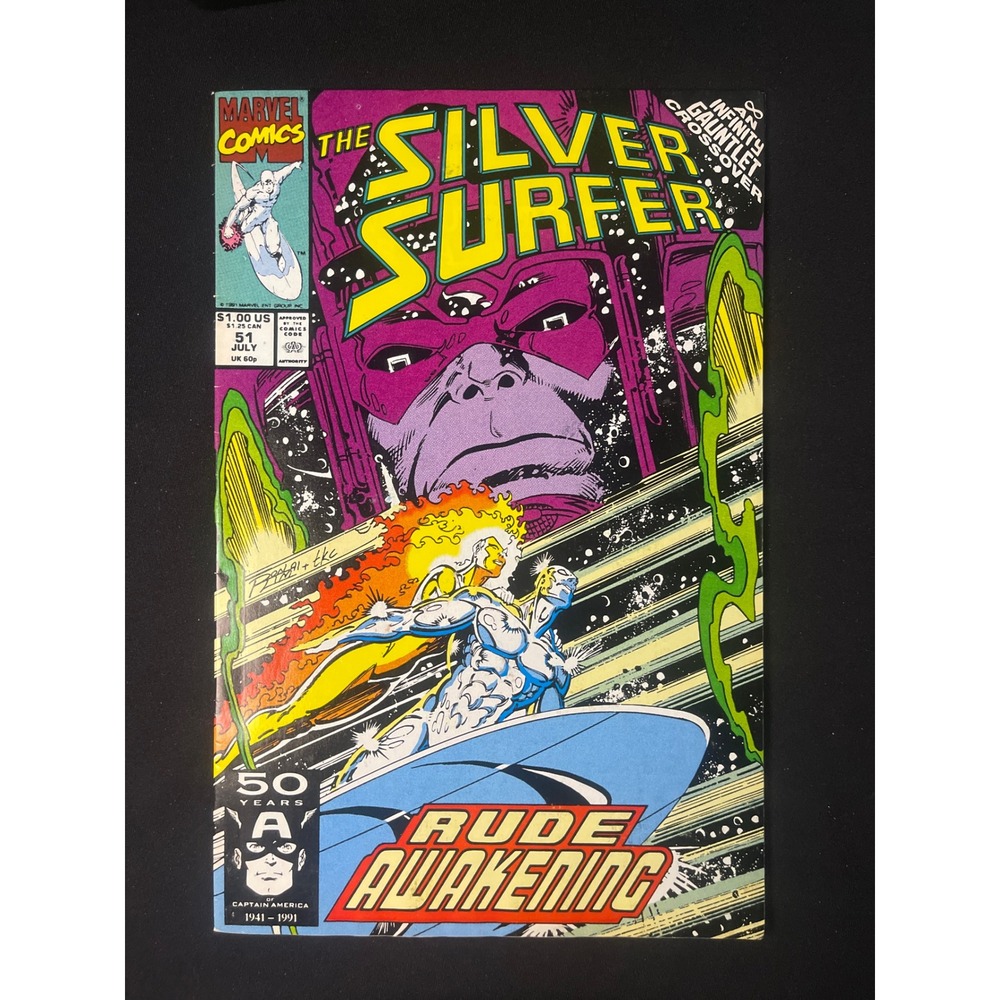 The Silver Surfer 51 Rude Awakening Marvel Comics Infinity‎ Gauntlet Crossover